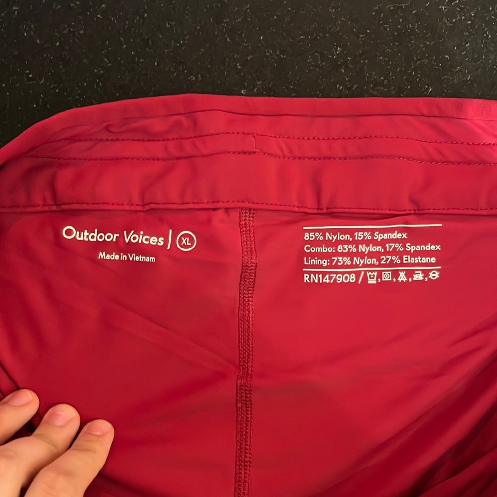 Outdoor voices “The Exercise Skort” in Rhubarb